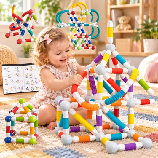Bloc-de-Construction-Magnetique-Montessori-Tubes