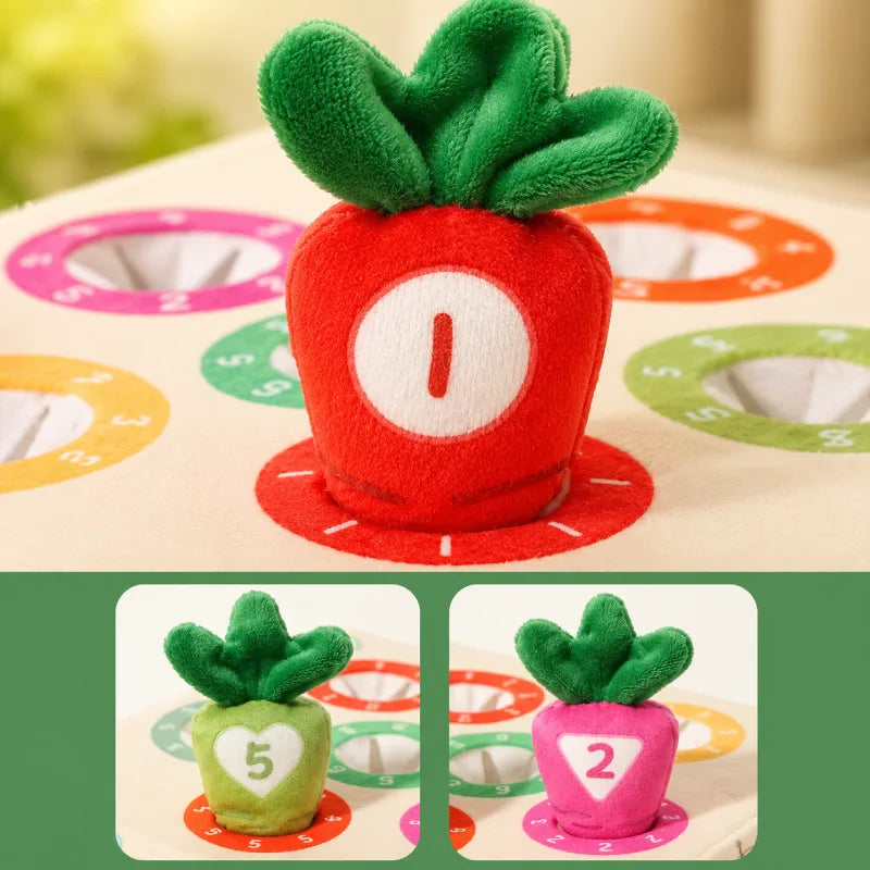 Jeu Carottes Montessori en Tissu
