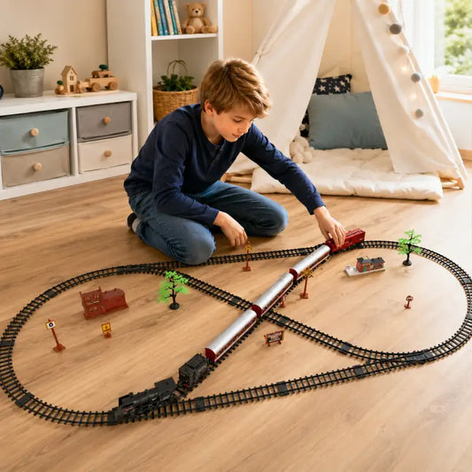 Circuit-Train-Electrique-Enfant-6-10-Ans-avec-lumiere garcon 10 ans 