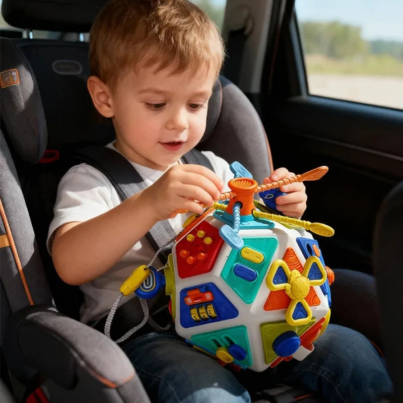 Cube d'activité Sensoriel Montessori - Jouet Bebe 1 2 Ans - 7 en 1 - Jeux - Jouets