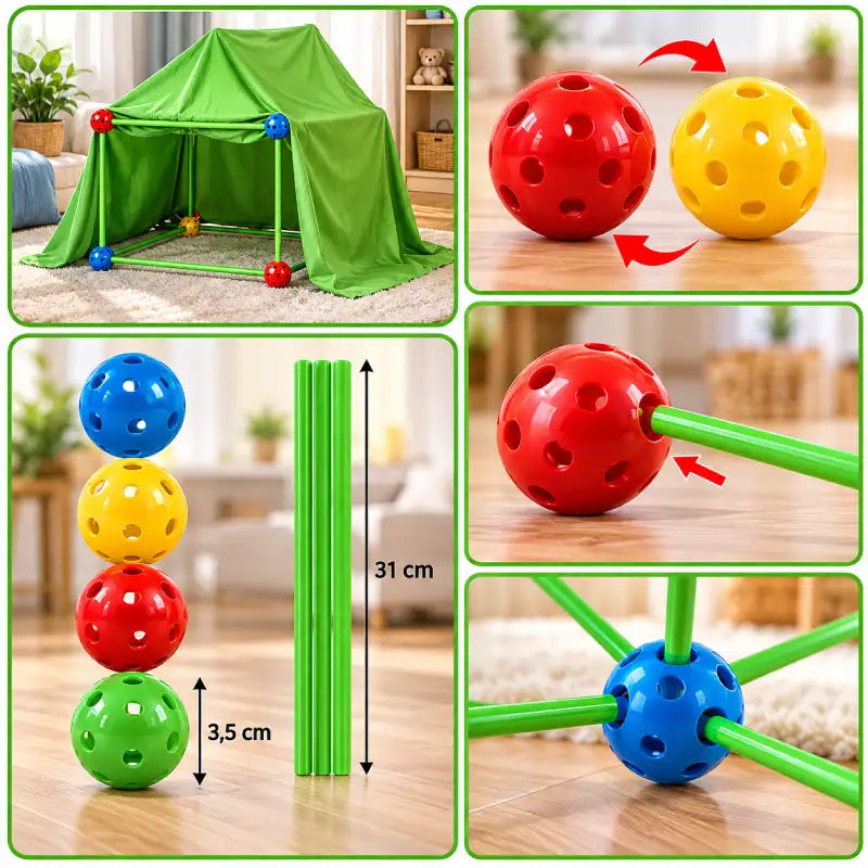 Kit de Construction Cabane Montessori Créatif 3D