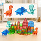 Jeu de Construction Magnétique avec Dinosaures (Dès 2 ans)