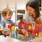 Jeu de Construction Tuile Magnetique Caserne de Pompiers aavec mere 