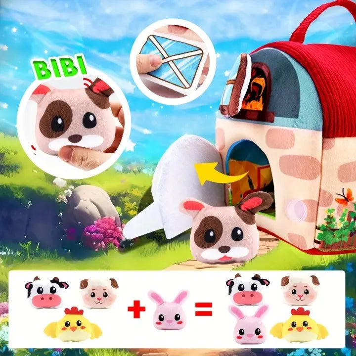 Jouet Bebe Ferme qui s’Ouvre avec Poignée cadeau 6 mois