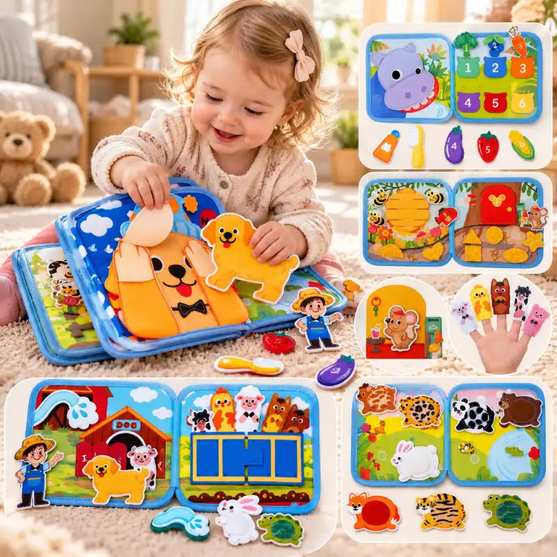 Livre-Busy-Board-Tissu-Couleurs-et-Chiffres-bebe