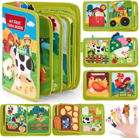 Livre-Busy-Board-Tissu-Ferme-2-ans