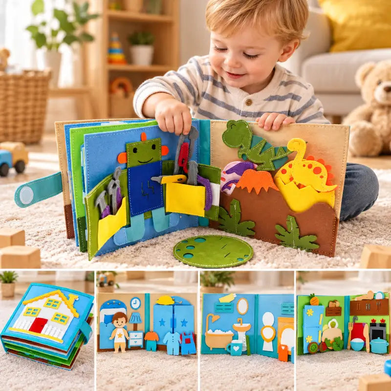 Livre-Tissu-Montessori-Apprentissage-Amusant-garcon