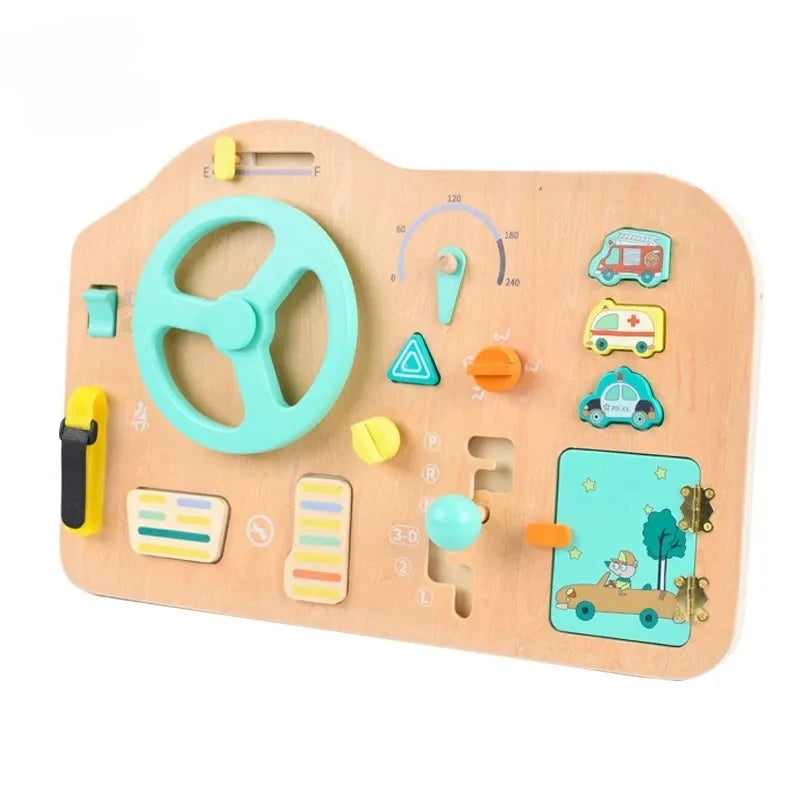 Panneau-Montessori-en-Bois-Conduite-voyage
