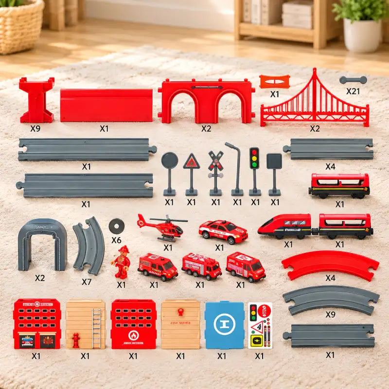 Circuit de Train Électrique Jouet Multi-Pistes (Dès 2 ans)