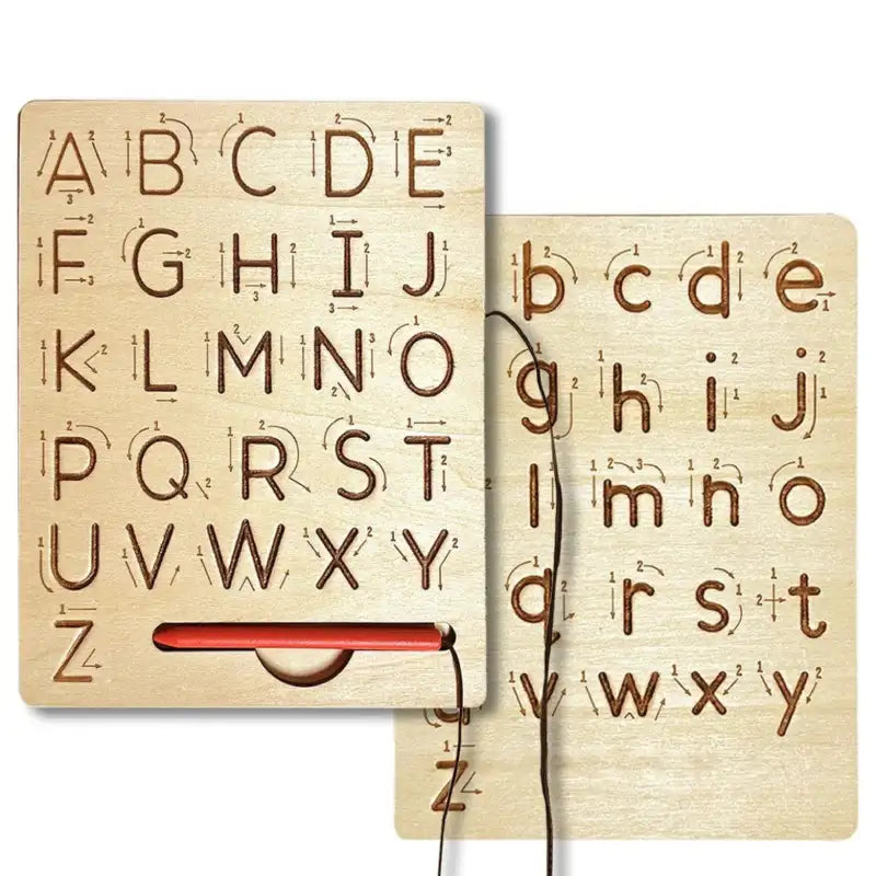 Planche-Alphabet-Montessori-Majuscules-et-Minuscules-en-bois