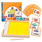 Plateau-de-Sable-Montessori-avec-Raclette-et-Cubes-cadeau-2-ans