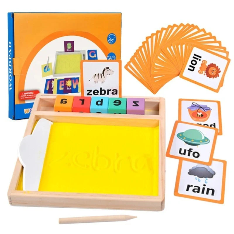Plateau-de-Sable-Montessori-avec-Raclette-et-Cubes-cadeau-2-ans