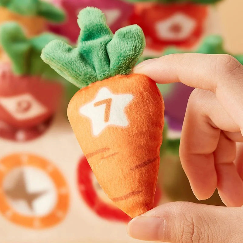 Jeu Carottes Montessori en Tissu
