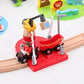 Grand Circuit Train Bois Enfant avec Ponts