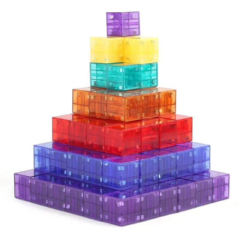 Jouet Magnétique Enfants 100 Cubes Magnétiques 2,5cm - Jeu Construction Enfants 3-10 Ans | STEM Montessori Jeu éducatif STEM