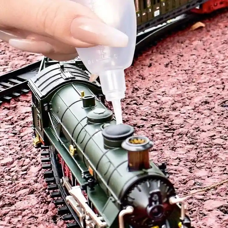 Circuit Train Electrique Jouet à Vapeur Réaliste