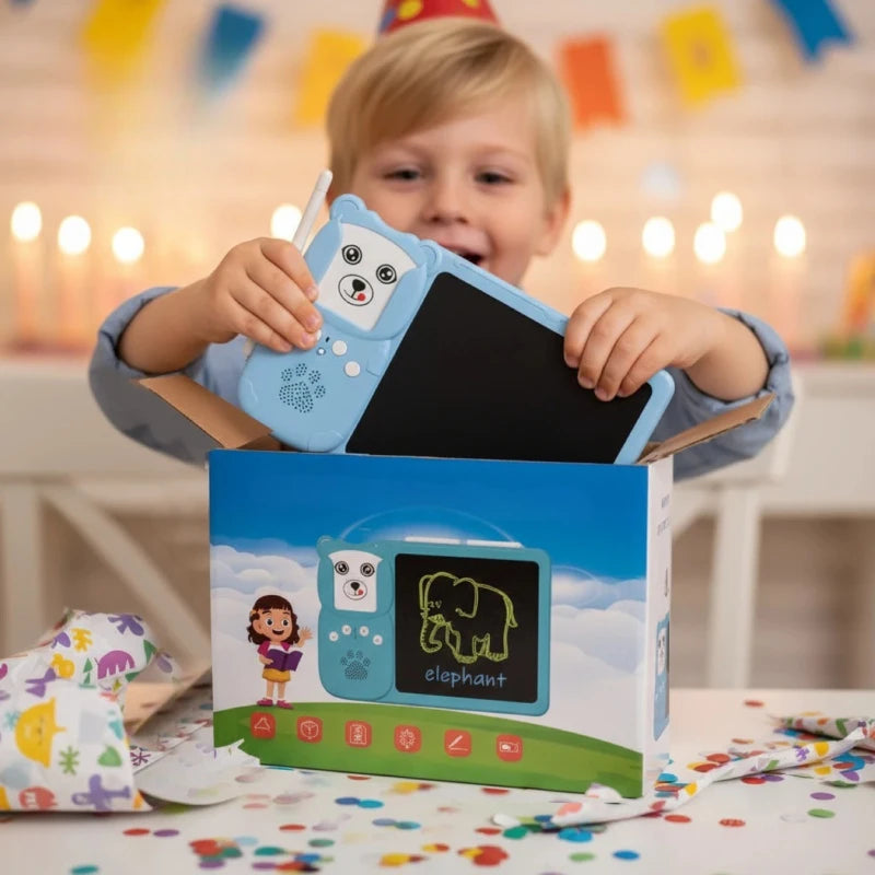 BONNYCO Tableau Magique Enfant A4 et A5, 6 Pochoirs et 2 Stylo Espion Jouet Fille et Garcon 3 4 5 6 7 8 9 10 Ans | Ardoise Magique - Jeux - Jouets