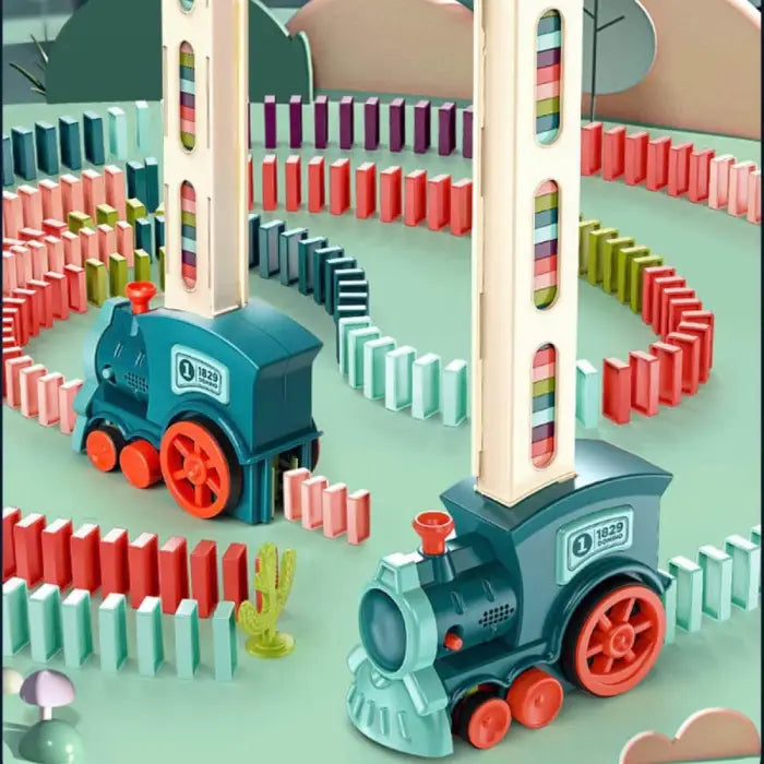 Train Domino Automatique a Alignement Parfait cadeau deux