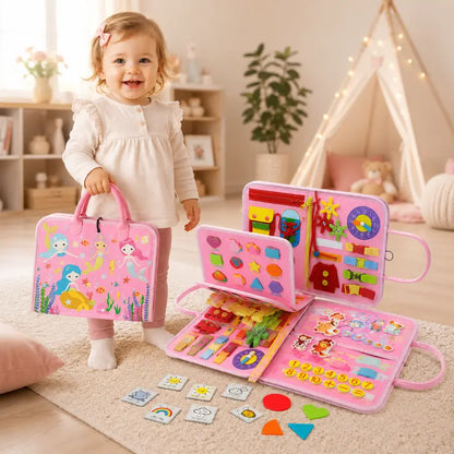 Valise-Motricité-Montessori-rose-bebe-fille