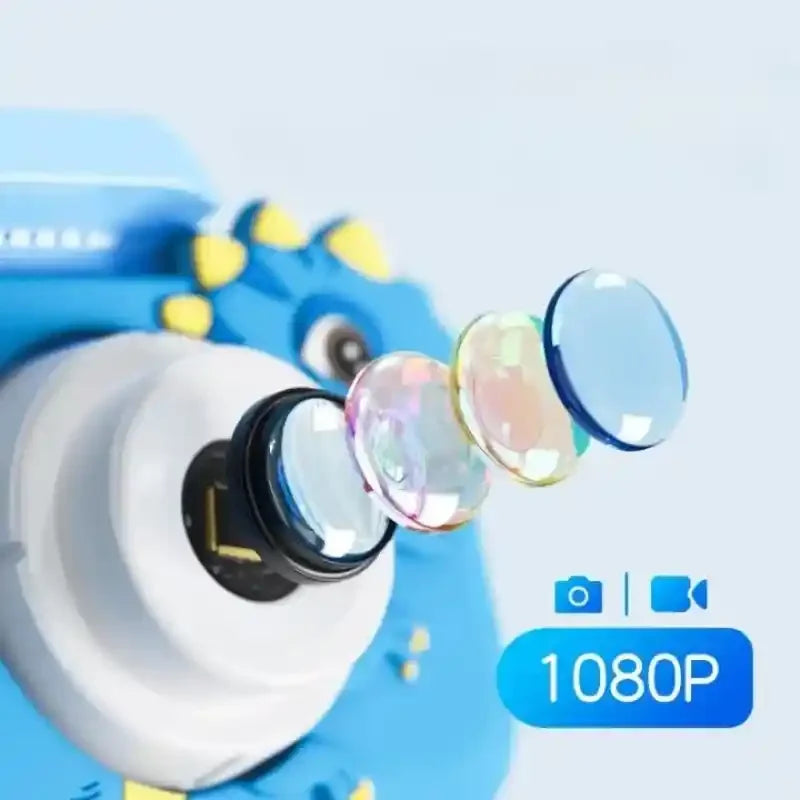 appareil-photo-bleu-garcon-numerique                             