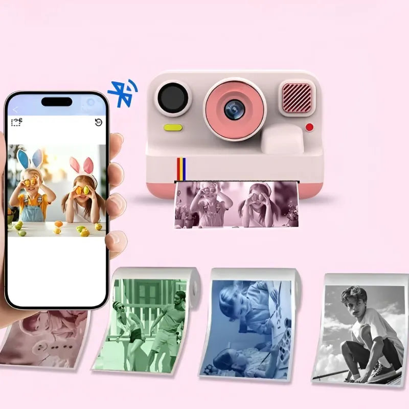 Appareil Photo Enfant Imprimante avec Bluetooth