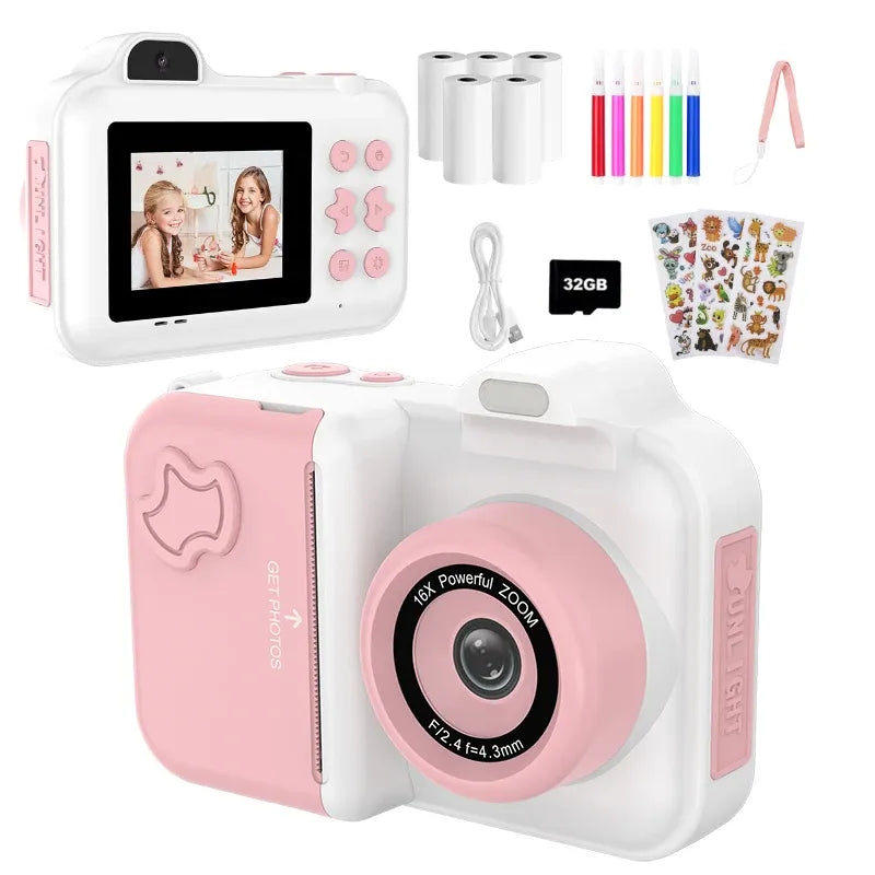 appareil-photo-thermique-enfant-double-objectif-fille-fond-blanc