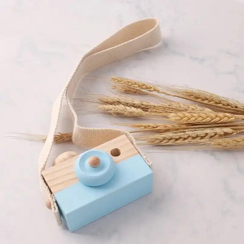 APPAREIL PHOTO BEBE EN BOIS MONTESSORI SENSORIEL