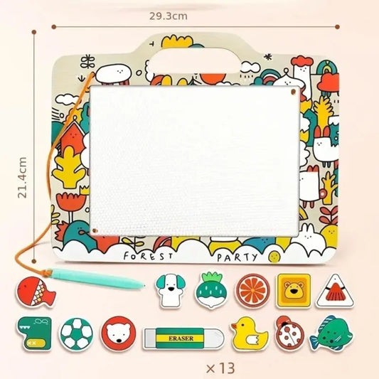 ardoise-magique-en-bois-multicolore-enfant-foret
