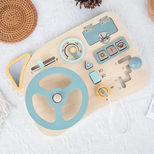 Test : busy board Montessori Withosent pour enfants Test : busy board Montessori Withosent pour enfants