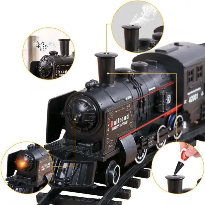 Circuit Voiture - Train Électrique sur Rail - 81 Pièces Magnétiques - Construction Modulaire - Jeu Éducatif et Cadeau - Jeux - Jouets Circuit Voiture - Train Électrique sur Rail - 81 Pièces Magnétiques - Construction Modulaire - Jeu Éducatif et Cadeau - Jeux - Jouets