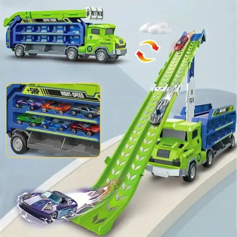circuit-voiture-avec-lanceur-et-petites-voitures-de-voyage