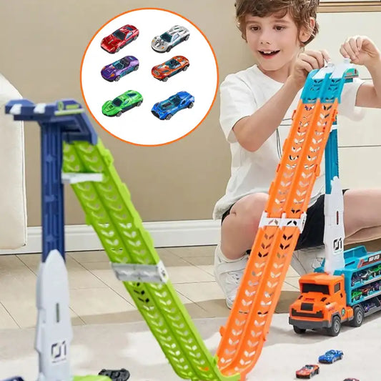 circuit-voiture-avec-lanceur-et-petites-voitures