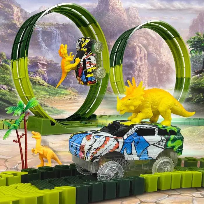 Circuit Voiture Dinosaure Electrique Dinausaures Jouet (214 Pièces Circuit Voiture Dinosaure Electrique Dinausaures Jouet (214 Pièces