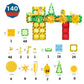 Construction-aimantée-Montessori-cadeau-garçon-3-ans-140-pièces      