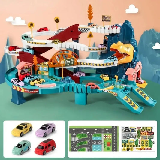 grand-circuit-voiture-montessori-dinosaure-lot-4-mini-voitures