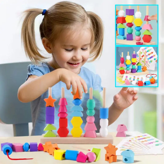 jeu-a-empiler-en-bois-tour-de-formes montessori