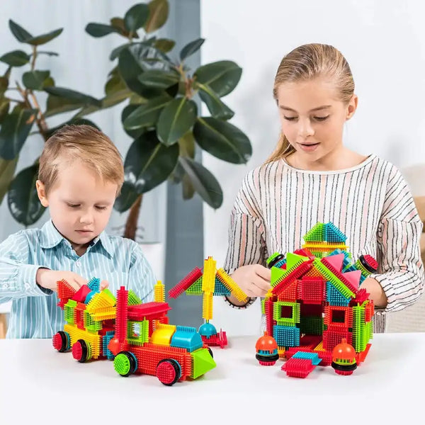 Boîte de 50 Blocs de Construction en bois - Dès 12 mois pas cher