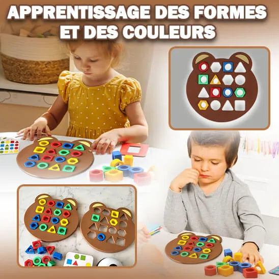 jeu-d-association-en-forme-d-ours-couleur