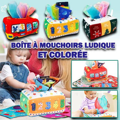 Boîte à Mouchoirs Sensorielle Jouet Bébé Boîte à Mouchoirs Montessori - Jouet Sensoriel En Tissu - 6 à 36 Mois - Apprentissage Motricité Boîte à Mouchoirs Sensorielle Jouet Bébé Boîte à Mouchoirs Montessori - Jouet Sensoriel En Tissu - 6 à 36 Mois - Apprentissage Motricité