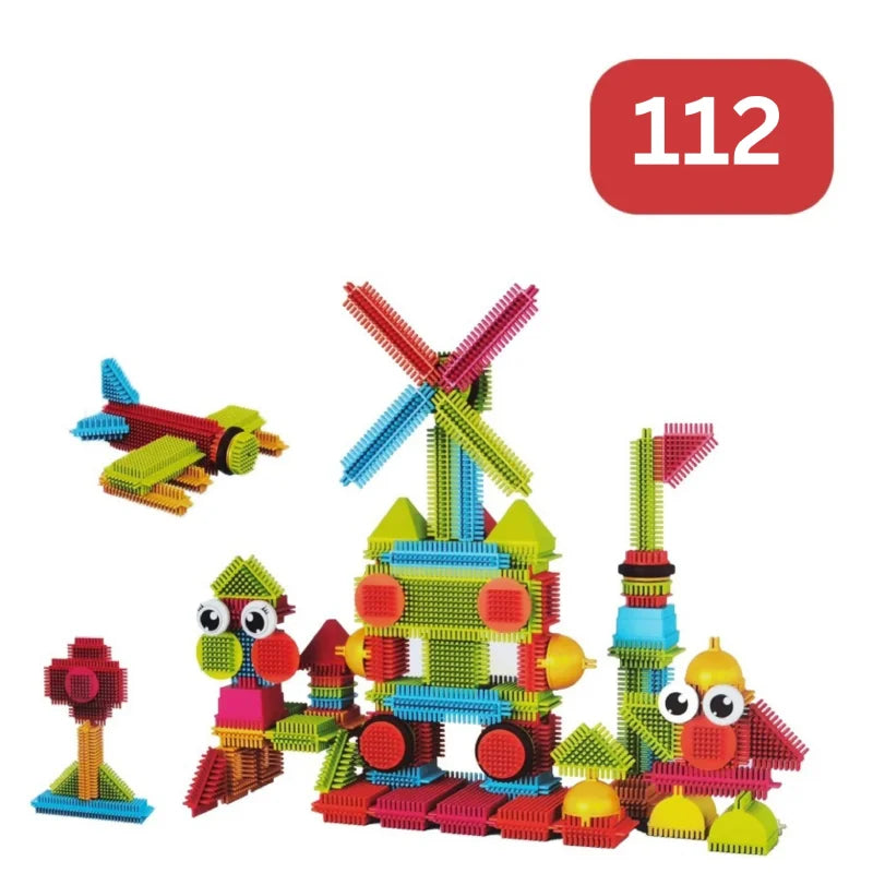 Jeu Construction Picots Colorés 3D