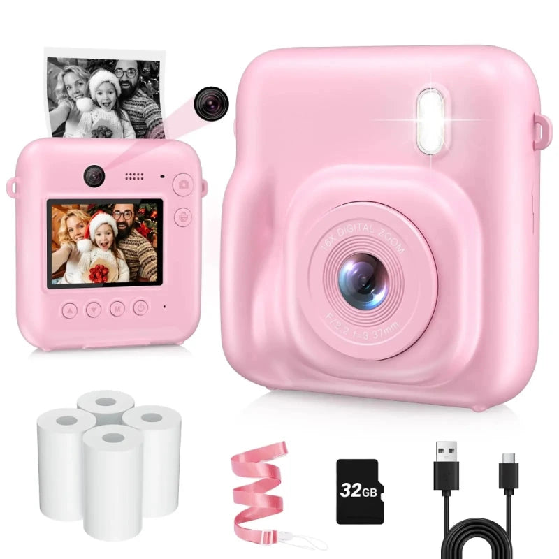 Appareils Photos Numériques Pour Enfants Appareil Photo à Impression Instantanée Pour Enfants,mini Imprimante Appareil Photo Instantané Enfant