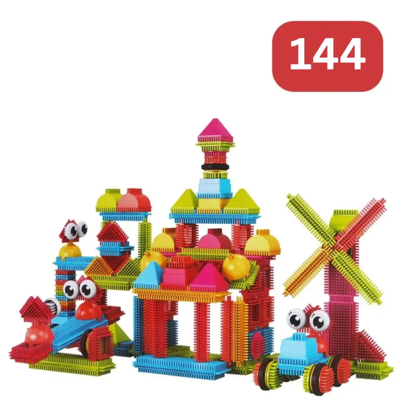 Jeu Construction Picots Colorés 3D