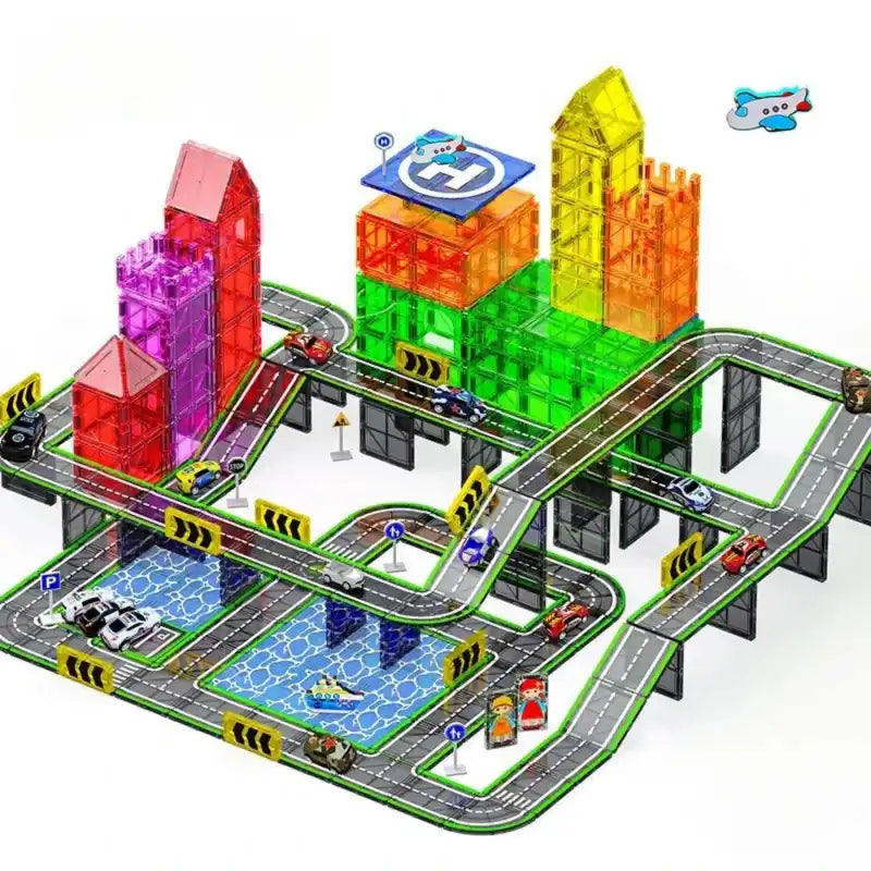 lot Circuit Magnétique Voiture à Construire Aquatique 