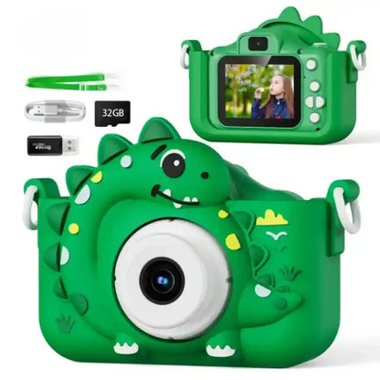 meilleur-appareil-photo-enfant-dinosaure-numerique-vert-cadeau-garcon-4-ans-fond-blanc