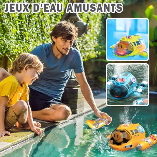 Jouet Sous Marin Télécommandé avec Pulvérisation et Lumière